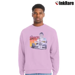 Men’s 1988 Mario Andretti Nascar Crewneck Sweatshirt in light pink | Cozy Fabric, Clean Style