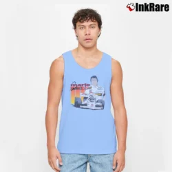 Men’s 1988 Mario Andretti Nascar Tank Top in light blue | Breathable, Active-Friendly Design