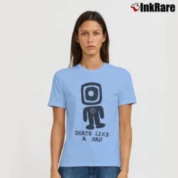 Women’s 1988 Powell Peralta Skate Cartoon Signature T-Shirt in light blue | Soft, Flattering Fit