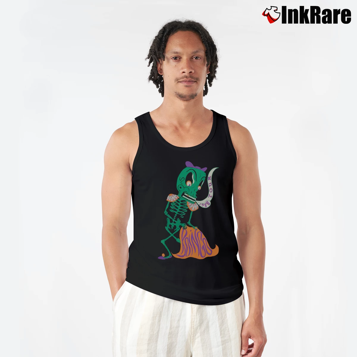 Men’s 1988 vintage oingo boingo Tank Top in black | Breathable, Active-Friendly Design