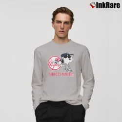 Men’s 1988 Yankees Fanatic Snoopy Long-Sleeve Shirt in sport grey | Sleek, Lightweight, Year-Round Wear