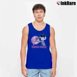 Men’s 1988 Yankees Fanatic Snoopy Tank Top in royal blue | Breathable, Active-Friendly Design