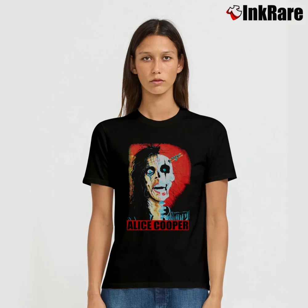 Women’s 1989 Alice Cooper Poison Trash Album Promo Tour Signature T-Shirt in black | Soft, Flattering Fit