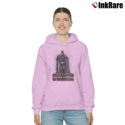Women’s 1989 Batman Classic Movie Graphic Cozy Hoodie in light pink | Warm, Structured, Stylish