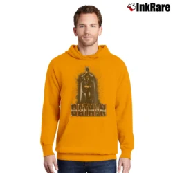 Men’s 1989 Batman Classic Movie Graphic Pullover Hoodie in orange | Cozy, Durable, Modern Fit