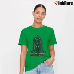Women’s 1989 Batman Classic Movie Graphic Signature T-Shirt in irish green | Soft, Flattering Fit