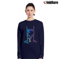 Women’s 1989 Batman Classic Tim Burton Long-Sleeve Top in navy | Sleek, Versatile, All-Season