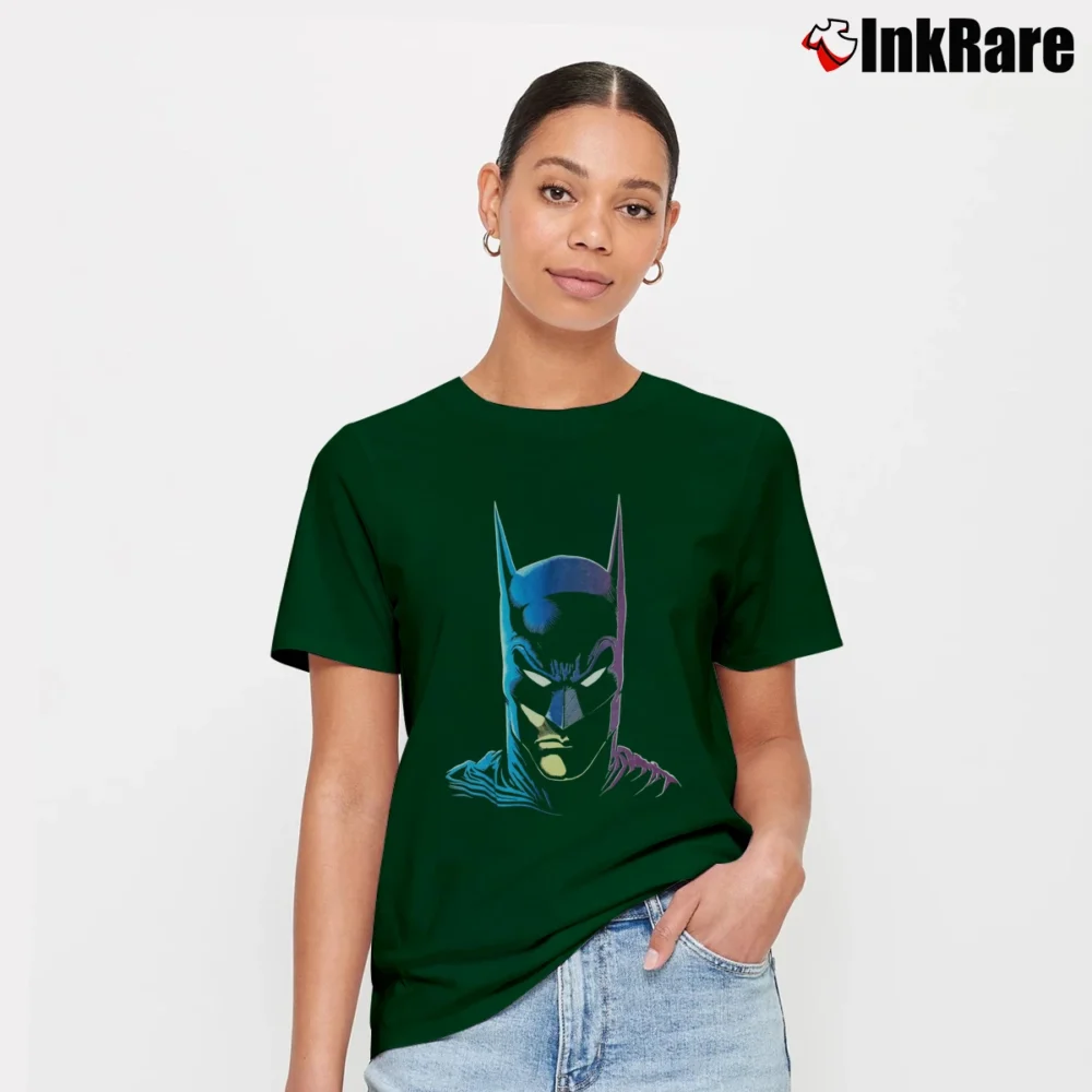 Women’s 1989 Batman Classic Tim Burton Signature T-Shirt in forest green | Soft, Flattering Fit
