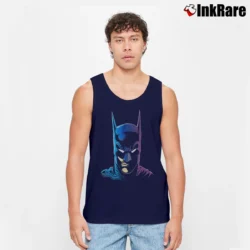 Men’s 1989 Batman Classic Tim Burton Tank Top in navy | Breathable, Active-Friendly Design