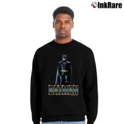 Men’s 1989 Batman DC Comics Promo Graphic Crewneck Sweatshirt in black | Cozy Fabric, Clean Style