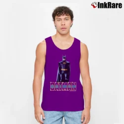 Men’s 1989 Batman DC Comics Promo Graphic Tank Top in purple | Breathable, Active-Friendly Design