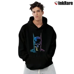 Men’s 1989 Batman Face Graphic DC Comics Pullover Hoodie in black | Cozy, Durable, Modern Fit
