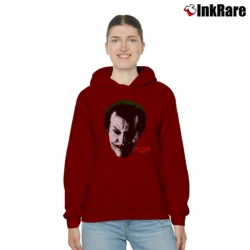 Women’s 1989 Batman Jack Nicholson Joker Cozy Hoodie in maroon | Warm, Structured, Stylish