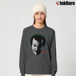 Women’s 1989 Batman Jack Nicholson Joker Long-Sleeve Top in charcoal | Sleek, Versatile, All-Season