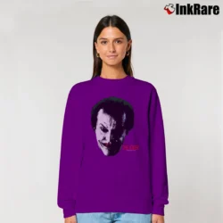 Women’s 1989 Batman Jack Nicholson Joker Relaxed Sweatshirt in purple | Soft, Laid-Back Vibe