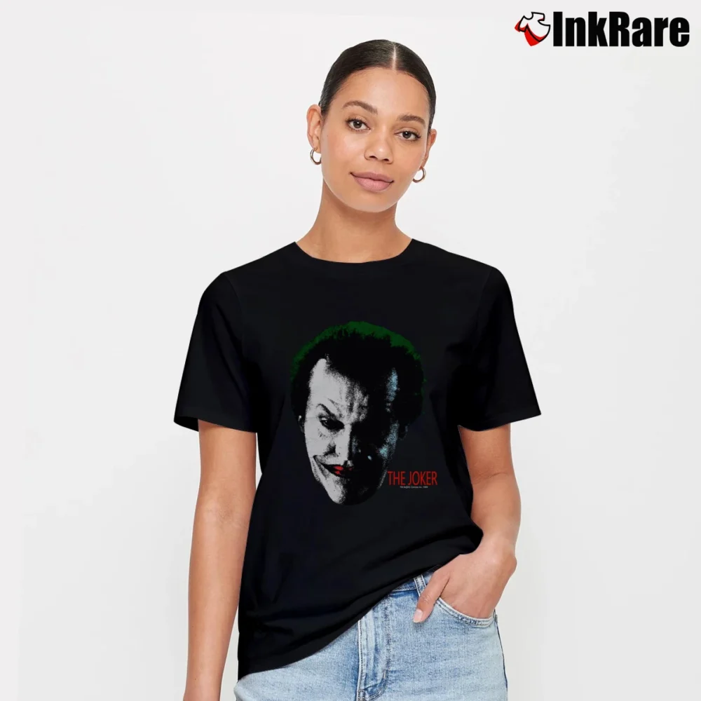 Women’s 1989 Batman Jack Nicholson Joker Signature T-Shirt in black | Soft, Flattering Fit