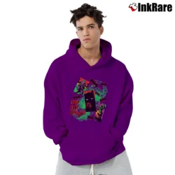 Men’s 1989 Batman Joker Take Your Best Shot Retro Pullover Hoodie in purple | Cozy, Durable, Modern Fit