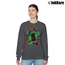 Women’s 1989 Batman Joker Take Your Best Shot Retro Relaxed Sweatshirt in charcoal | Soft, Laid-Back Vibe