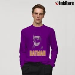 Men’s 1989 Batman Michael Keaton Movie Promo Long-Sleeve Shirt in purple | Sleek, Lightweight, Year-Round Wear