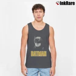 Men’s 1989 Batman Michael Keaton Movie Promo Tank Top in charcoal | Breathable, Active-Friendly Design