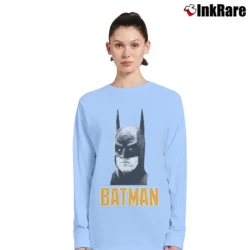 Women’s 1989 Batman Michael Keaton Tim Burton Movie Long-Sleeve Top in light blue | Sleek, Versatile, All-Season