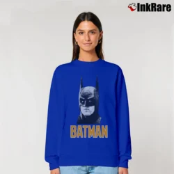 Women’s 1989 Batman Michael Keaton Tim Burton Movie Relaxed Sweatshirt in royal blue | Soft, Laid-Back Vibe