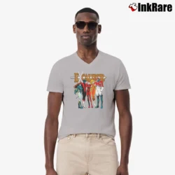 Men’s 1989 Excalibur Marvel Comics Nightcrawler Captain Britain V-Neck Tee in sport grey | Sharp, Breathable, Everyday Staple