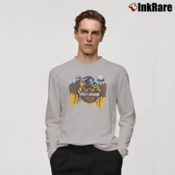 Men’s 1989 Harley Davidson Mock Neck Long-Sleeve Shirt in sport grey | Sleek, Lightweight, Year-Round Wear