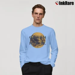 Men’s 1989 R.e.m Green Tour Band Long-Sleeve Shirt in light blue | Sleek, Lightweight, Year-Round Wear