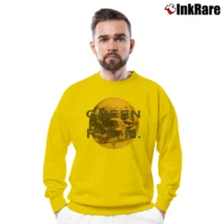 Men’s 1989 R.e.m Green Tour Band Crewneck Sweatshirt in yellow | Cozy Fabric, Clean Style