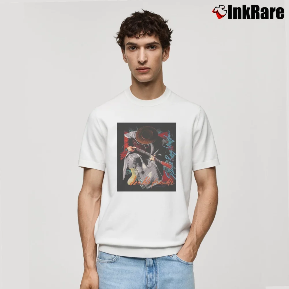 Men’s 1989 Stevie Ray Vaughan Concert Tour Classic T-Shirt in white | Soft, Breathable Everyday Wear