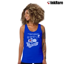 Women’s 1989 Sylvester And Tweety Looney Tunes Warner Bros Tank Top in royal blue | Lightweight, Movement-Friendly