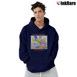 Men’s 1989 The Simpsons Family Bonding Pullover Hoodie in navy | Cozy, Durable, Modern Fit
