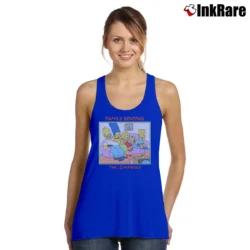 Women’s 1989 The Simpsons Family Bonding Tank Top in royal blue | Lightweight, Movement-Friendly