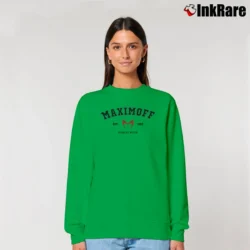 Women’s 1989 Wanda Maximoff Scarlet Witch Marvel Tv Series Relaxed Sweatshirt in irish green | Soft, Laid-Back Vibe