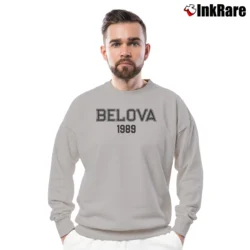 Men’s 1989 Yelena Belova Black Widow Avengers Marvel Crewneck Sweatshirt in sport grey | Cozy Fabric, Clean Style