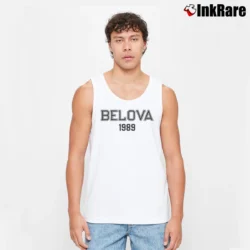 Men’s 1989 Yelena Belova Black Widow Avengers Marvel Tank Top in white | Breathable, Active-Friendly Design