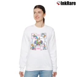 Women’s 1990 Bart Knows Everything Skateboarding Bartman Surfing Promo Relaxed Sweatshirt in white | Soft, Laid-Back Vibe