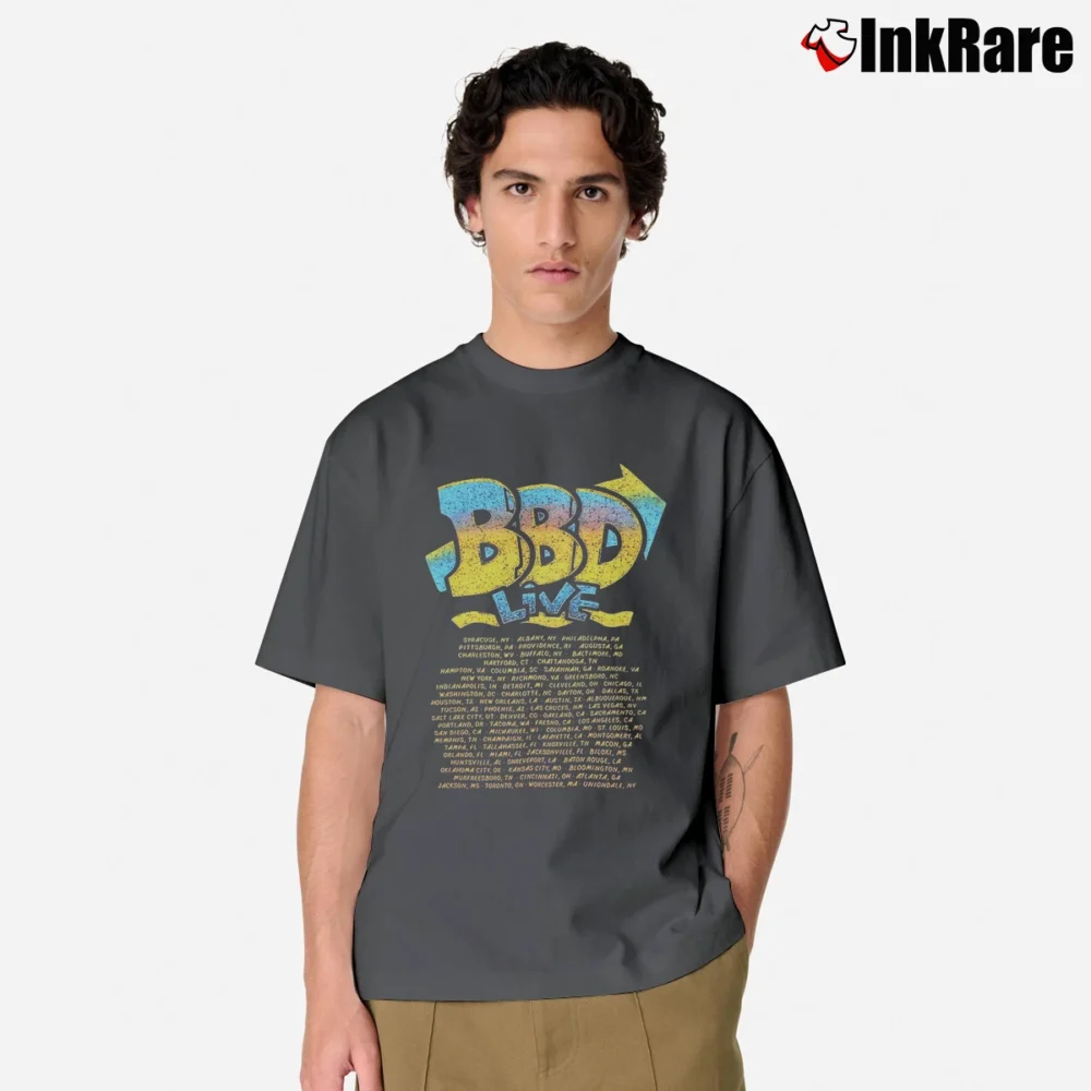 Men’s 1990 Bell Biv Devoe Rap Classic T-Shirt in charcoal | Soft, Breathable Everyday Wear