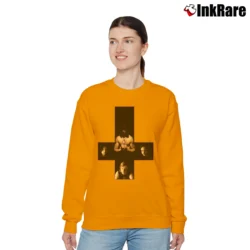 Women’s 1990 Danzig Classic Band Tour Relaxed Sweatshirt in orange | Soft, Laid-Back Vibe