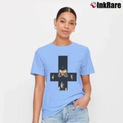 Women’s 1990 Danzig Classic Band Tour Signature T-Shirt in light blue | Soft, Flattering Fit