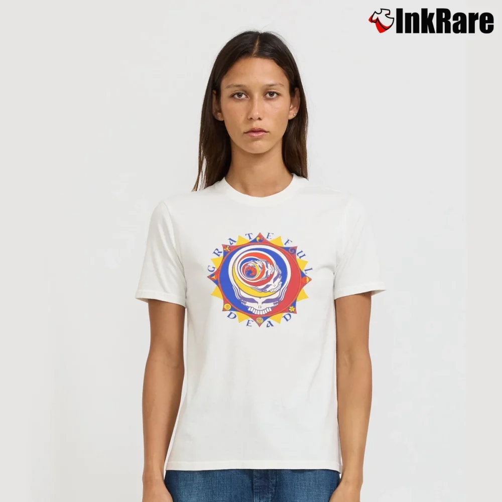 Women’s 1990 Grateful Dead Summer Tour Signature T-Shirt in white | Soft, Flattering Fit