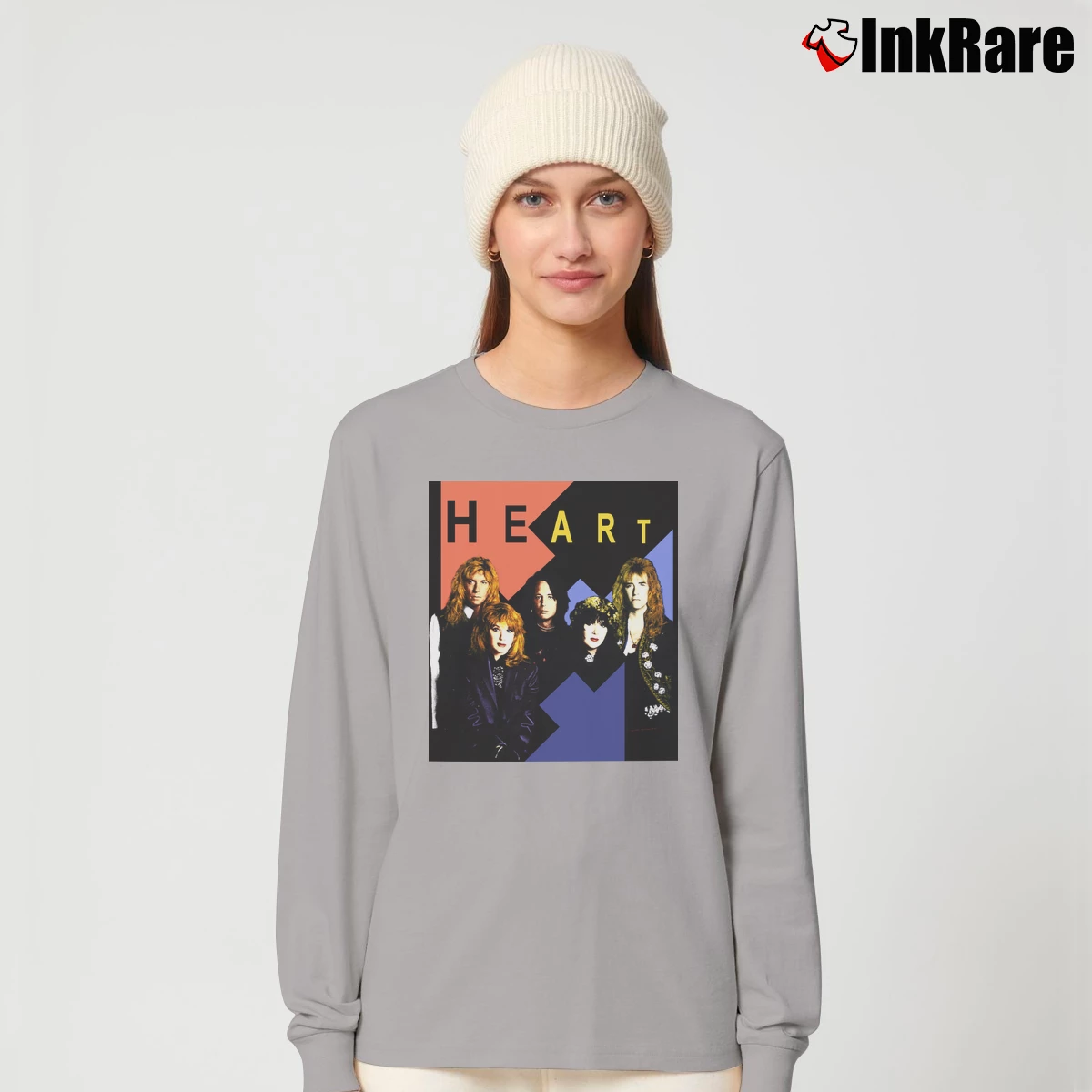 Women’s 1990 Heart Brigade World Tour Rock Long-Sleeve Top in sport grey | Sleek, Versatile, All-Season