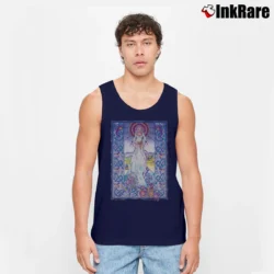 Men’s 1990 Palu The Cat Goddess Fantasy Tank Top in navy | Breathable, Active-Friendly Design