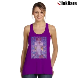 Women’s 1990 Palu The Cat Goddess Fantasy Tank Top in purple | Lightweight, Movement-Friendly