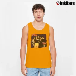 Men’s 1990 Rolling Stones Urban Jungle Tour Tank Top in orange | Breathable, Active-Friendly Design