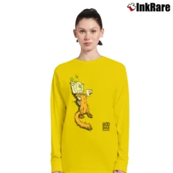 Women’s 1990 Santa Cruz Skateboards Bod Boyle Sick Cat Long-Sleeve Top in yellow | Sleek, Versatile, All-Season