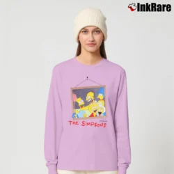 Women’s 1990 The Simpsons Long-Sleeve Top in light pink | Sleek, Versatile, All-Season