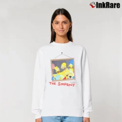 Women’s 1990 The Simpsons Relaxed Sweatshirt in white | Soft, Laid-Back Vibe