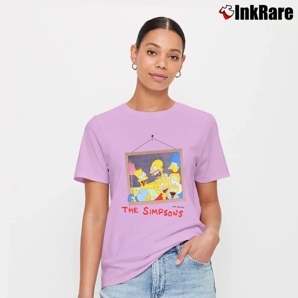 Women’s 1990 The Simpsons Signature T-Shirt in light pink | Soft, Flattering Fit